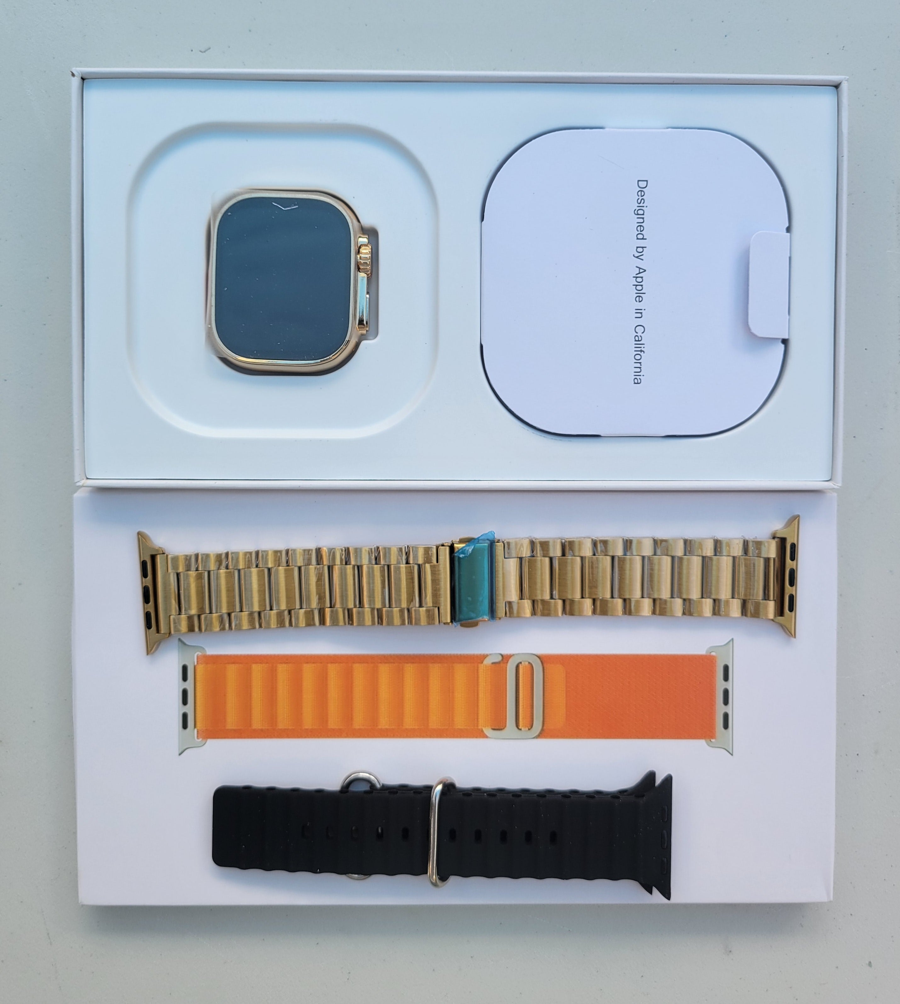 Smartwatch Estilo Ultra - Caja Premium (Oro/Dorado)