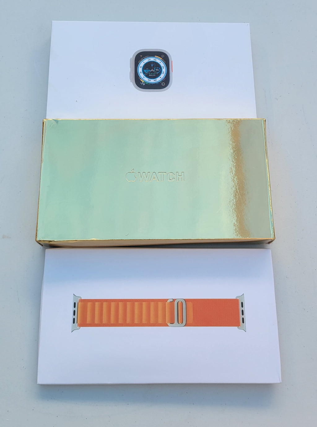 Smartwatch Estilo Ultra - Caja Premium (Oro/Dorado)